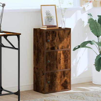 Libreria Rovere Fumo 40x24x77 cm in Legno Multistrato | homemem39