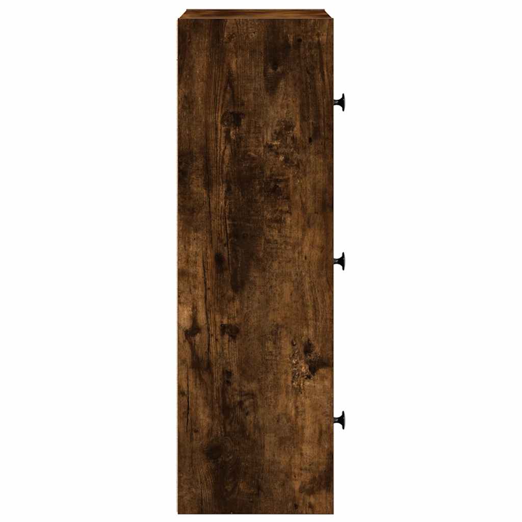 Libreria Rovere Fumo 40x24x77 cm in Legno Multistrato | homemem39