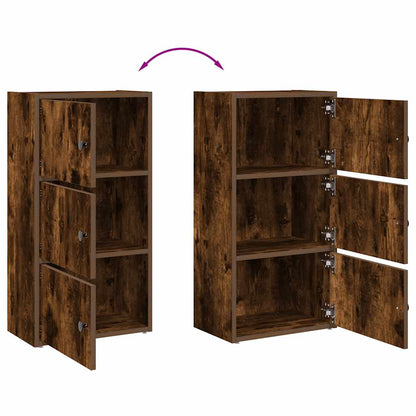 Libreria Rovere Fumo 40x24x77 cm in Legno Multistrato | homemem39