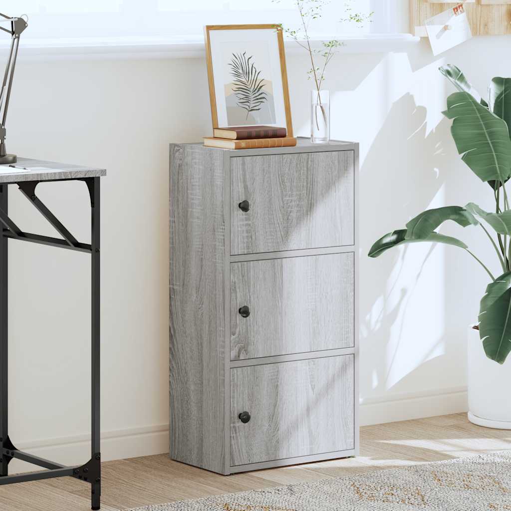 Libreria Grigio Sonoma 40x24x77 cm in Legno Multistrato | homemem39