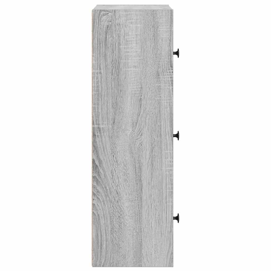 Libreria Grigio Sonoma 40x24x77 cm in Legno Multistrato | homemem39