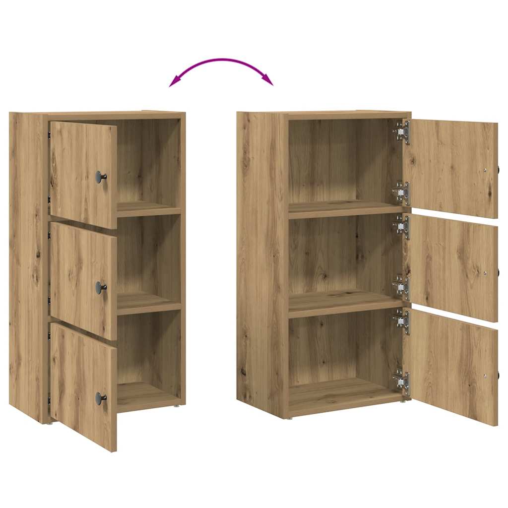 Libreria Rovere Artigianale 40x24x77 cm in Legno Multistrato | homemem39