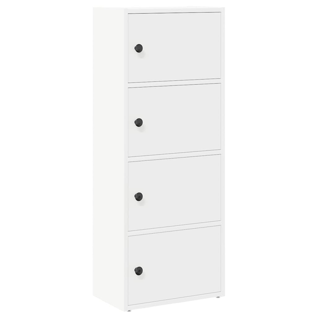 Libreria Bianca 40x24x102 cm in Legno Multistrato | homemem39