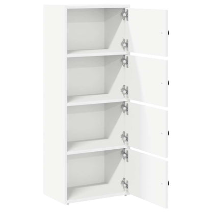 Libreria Bianca 40x24x102 cm in Legno Multistrato | homemem39
