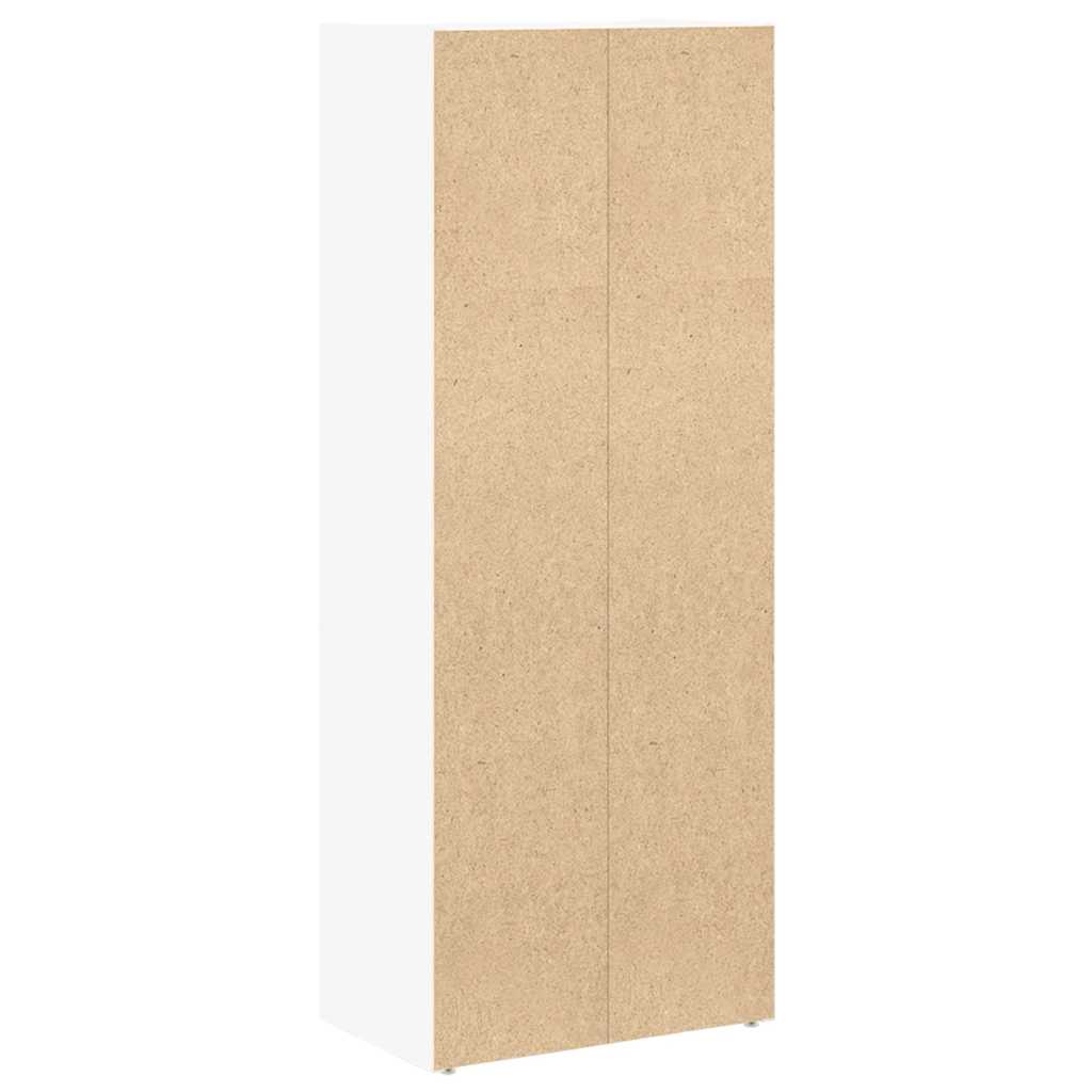 Libreria Bianca 40x24x102 cm in Legno Multistrato | homemem39