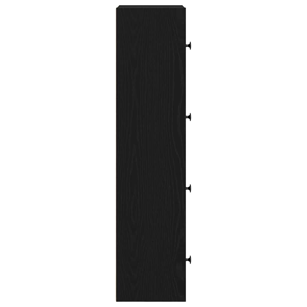 Libreria Rovere Nero 40x24x102 cm in Legno Multistrato | homemem39