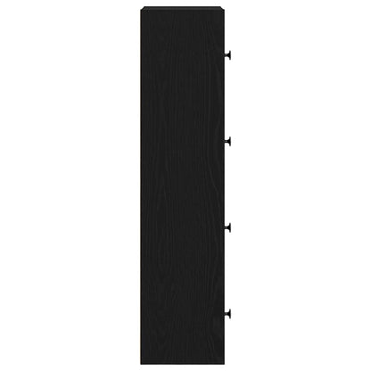 Libreria Rovere Nero 40x24x102 cm in Legno Multistrato | homemem39