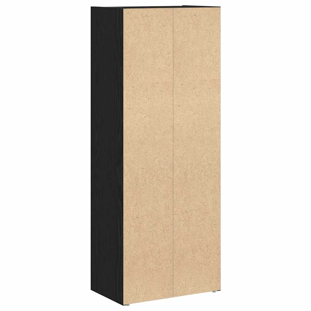 Libreria Rovere Nero 40x24x102 cm in Legno Multistrato | homemem39
