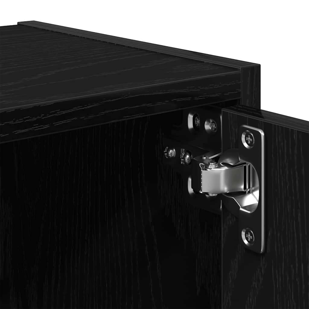 Libreria Rovere Nero 40x24x102 cm in Legno Multistrato | homemem39