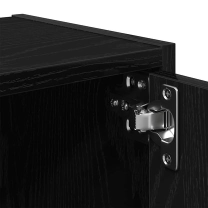 Libreria Rovere Nero 40x24x102 cm in Legno Multistrato | homemem39