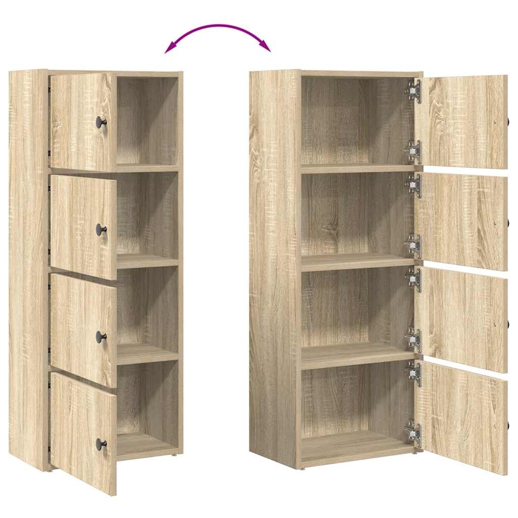 Libreria Rovere Sonoma 40x24x102 cm in Legno Multistrato | homemem39