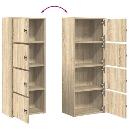 Libreria Rovere Sonoma 40x24x102 cm in Legno Multistrato | homemem39