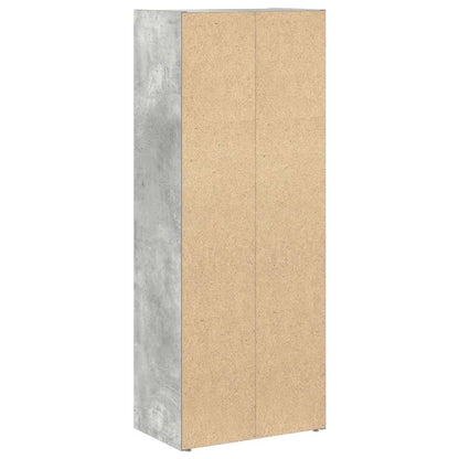Libreria Grigio Cemento 40x24x102 cm in Legno Multistrato | homemem39