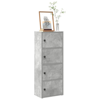 Libreria Grigio Cemento 40x24x102 cm in Legno Multistrato | homemem39