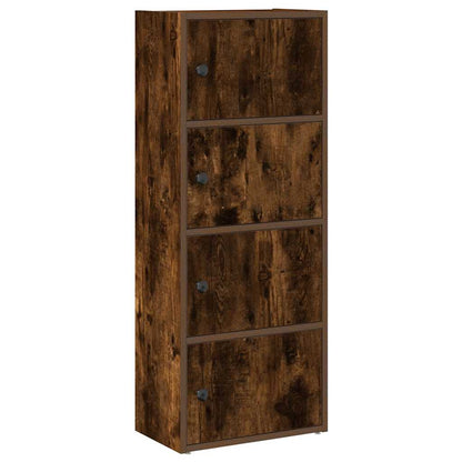 Libreria Rovere Fumo 40x24x102 cm in Legno Multistrato | homemem39