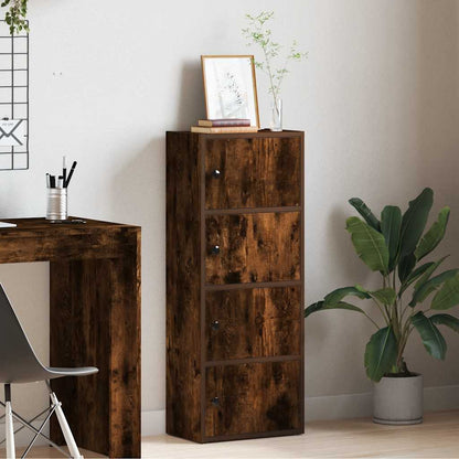 Libreria Rovere Fumo 40x24x102 cm in Legno Multistrato | homemem39