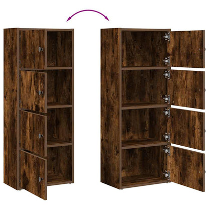 Libreria Rovere Fumo 40x24x102 cm in Legno Multistrato | homemem39