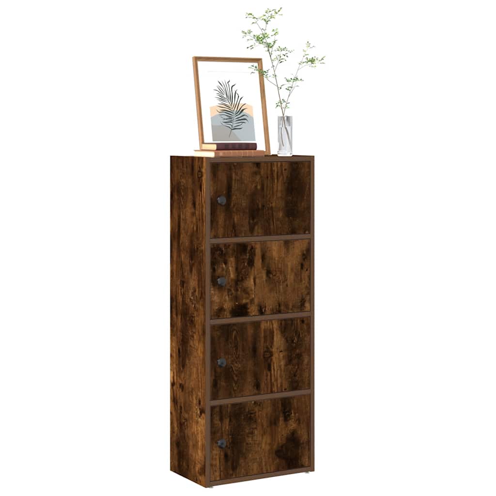 Libreria Rovere Fumo 40x24x102 cm in Legno Multistrato | homemem39