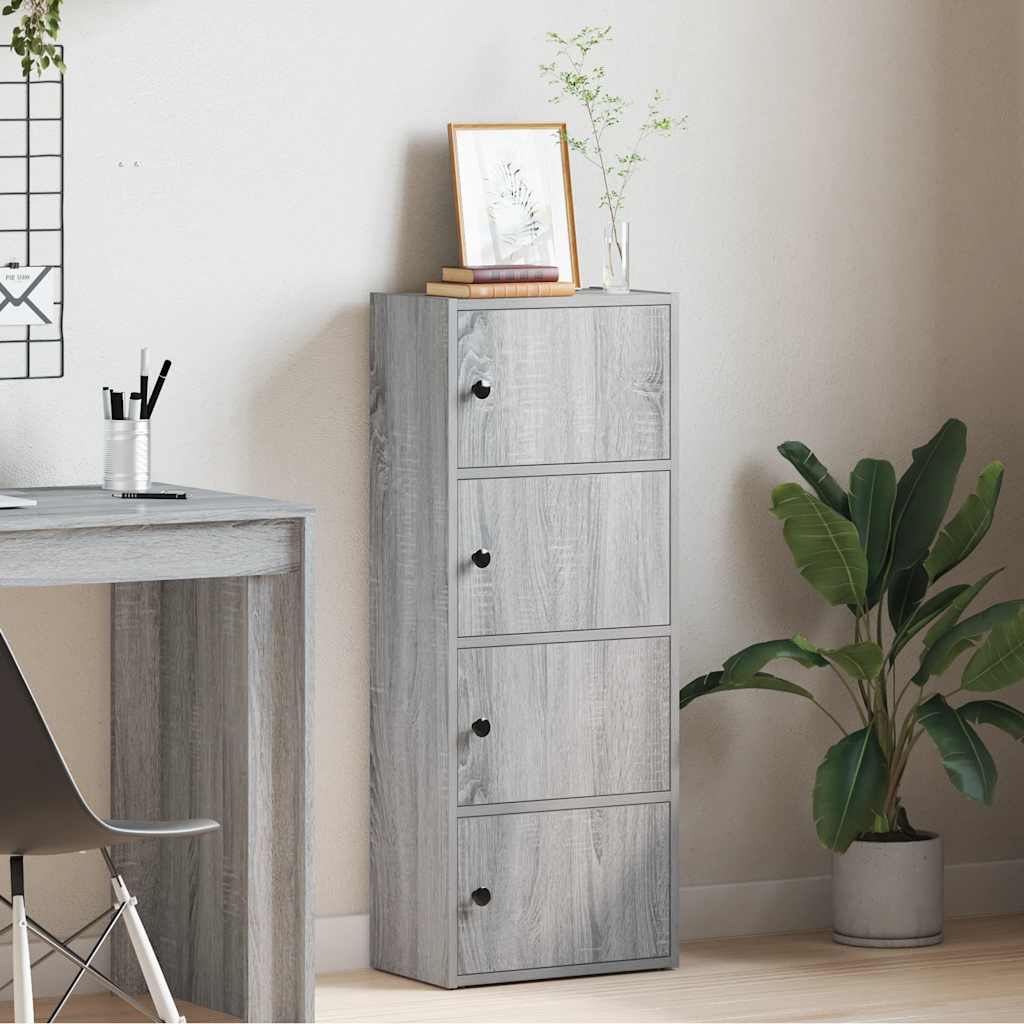 Libreria Grigio Sonoma 40x24x102 cm in Legno Multistrato | homemem39
