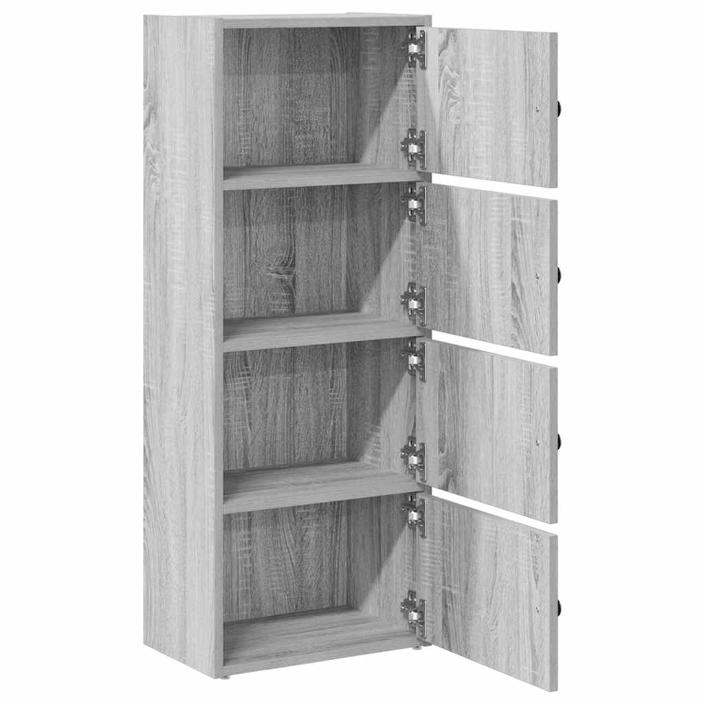 Libreria Grigio Sonoma 40x24x102 cm in Legno Multistrato | homemem39