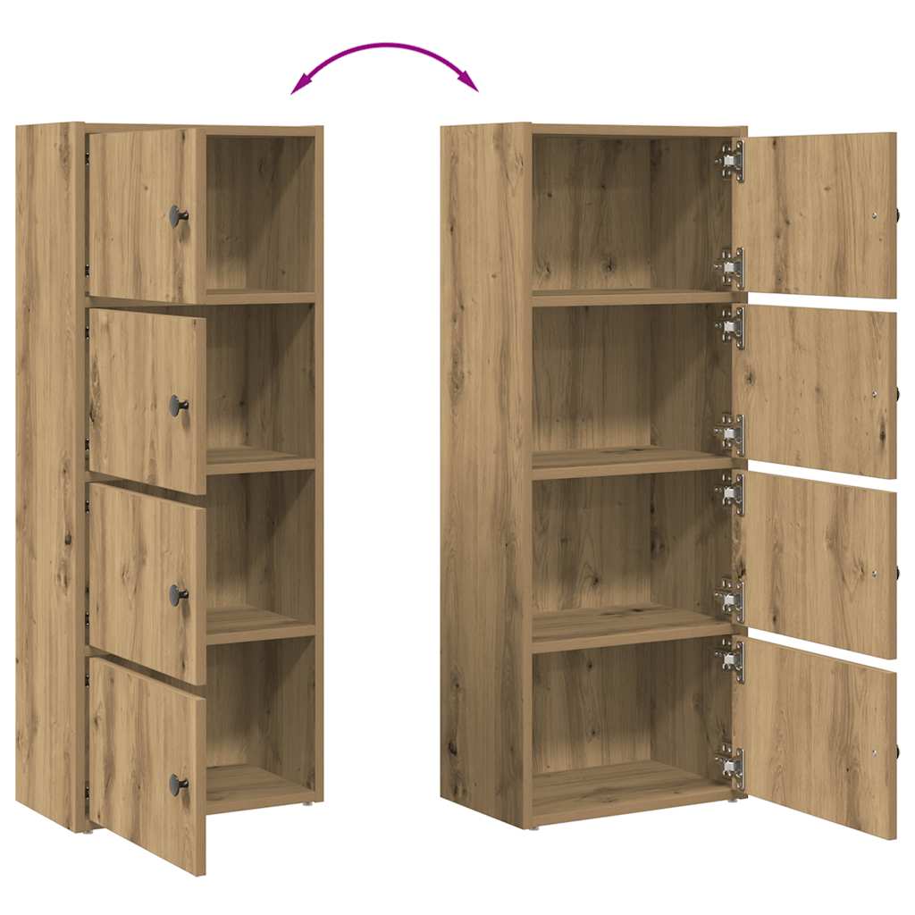 Libreria Rovere Artigianale 40x24x102 cm in Legno Multistrato | homemem39