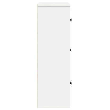 Libreria Bianca 60x24x76,5 cm in Legno Multistrato | homemem39