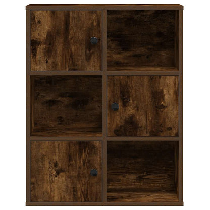 Libreria Rovere Fumo 60x24x76,5 cm in Legno Multistrato | homemem39