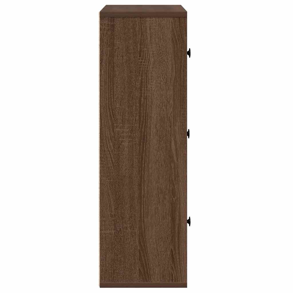 Libreria Rovere Marrone 60x24x76,5 cm in Legno Multistrato | homemem39