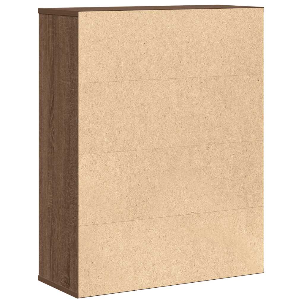Libreria Rovere Marrone 60x24x76,5 cm in Legno Multistrato | homemem39