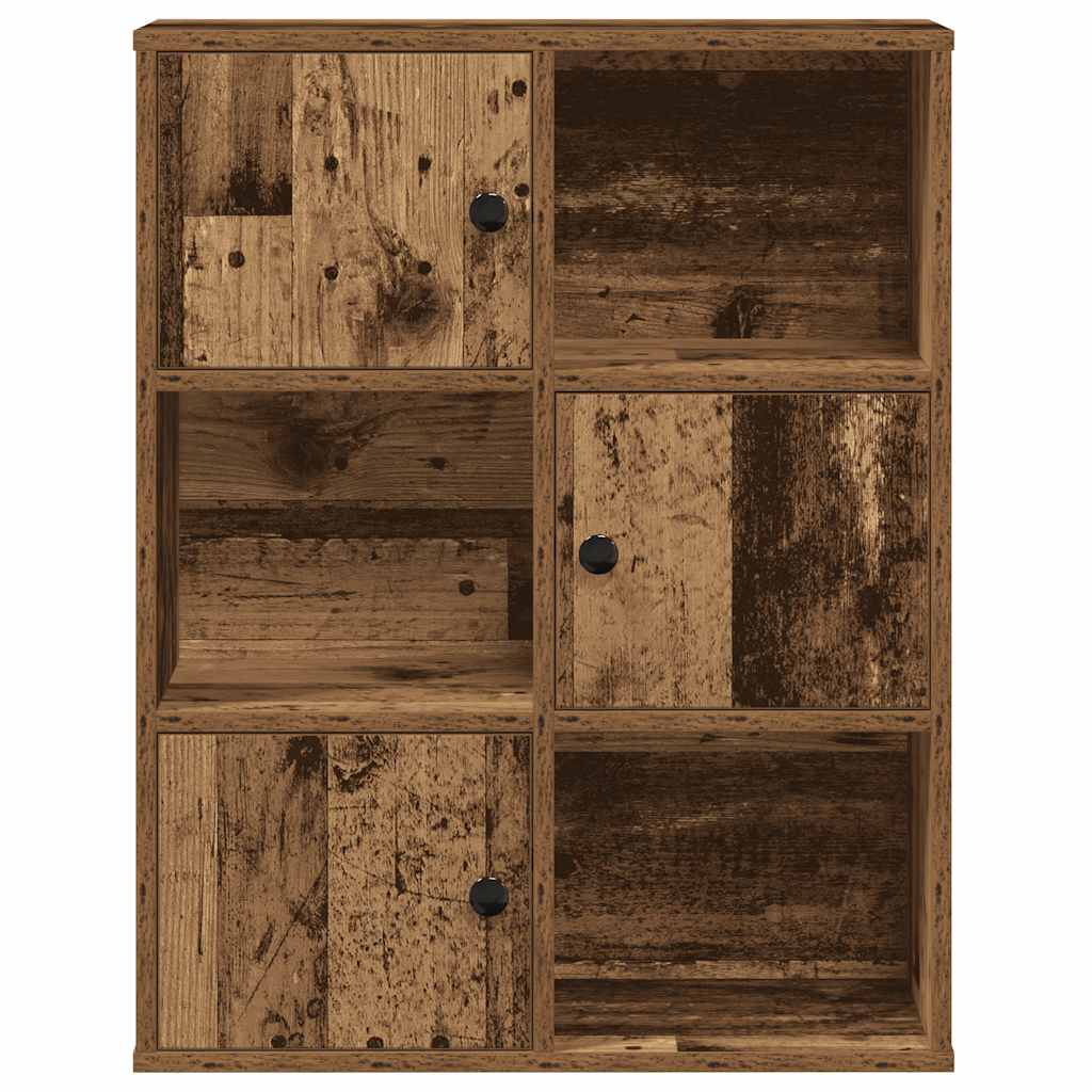 Libreria Legno Vecchio 60x24x76,5 cm in Legno Multistrato | homemem39