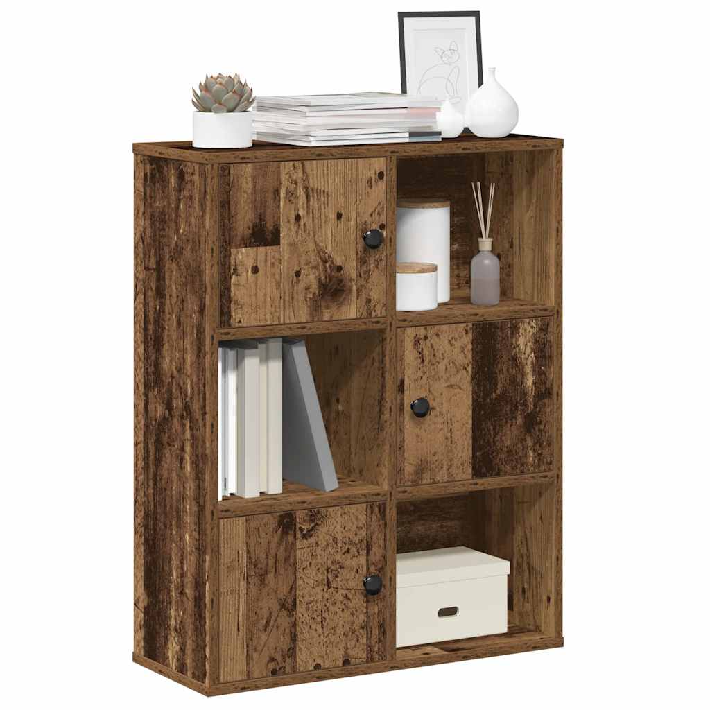 Libreria Legno Vecchio 60x24x76,5 cm in Legno Multistrato | homemem39
