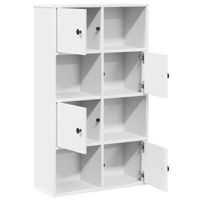 Libreria Bianca 60x24x101,5 cm in Legno Multistrato | homemem39