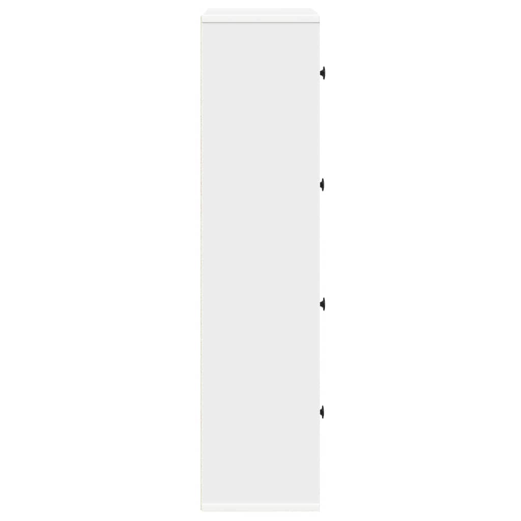 Libreria Bianca 60x24x101,5 cm in Legno Multistrato | homemem39