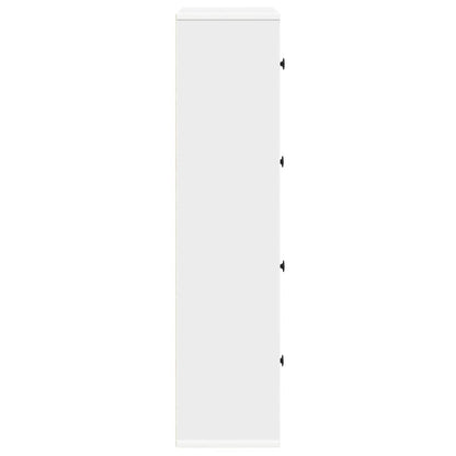 Libreria Bianca 60x24x101,5 cm in Legno Multistrato | homemem39