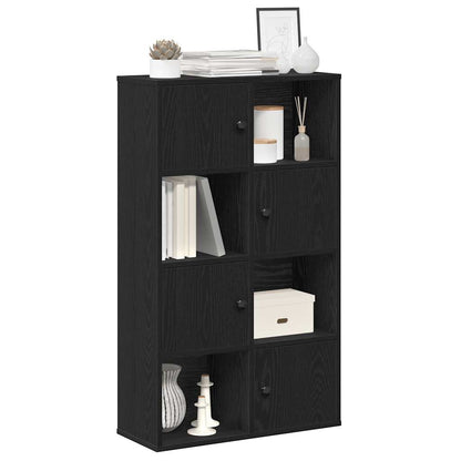 Libreria Rovere Nero 60x24x101,5 cm in Legno Multistrato | homemem39