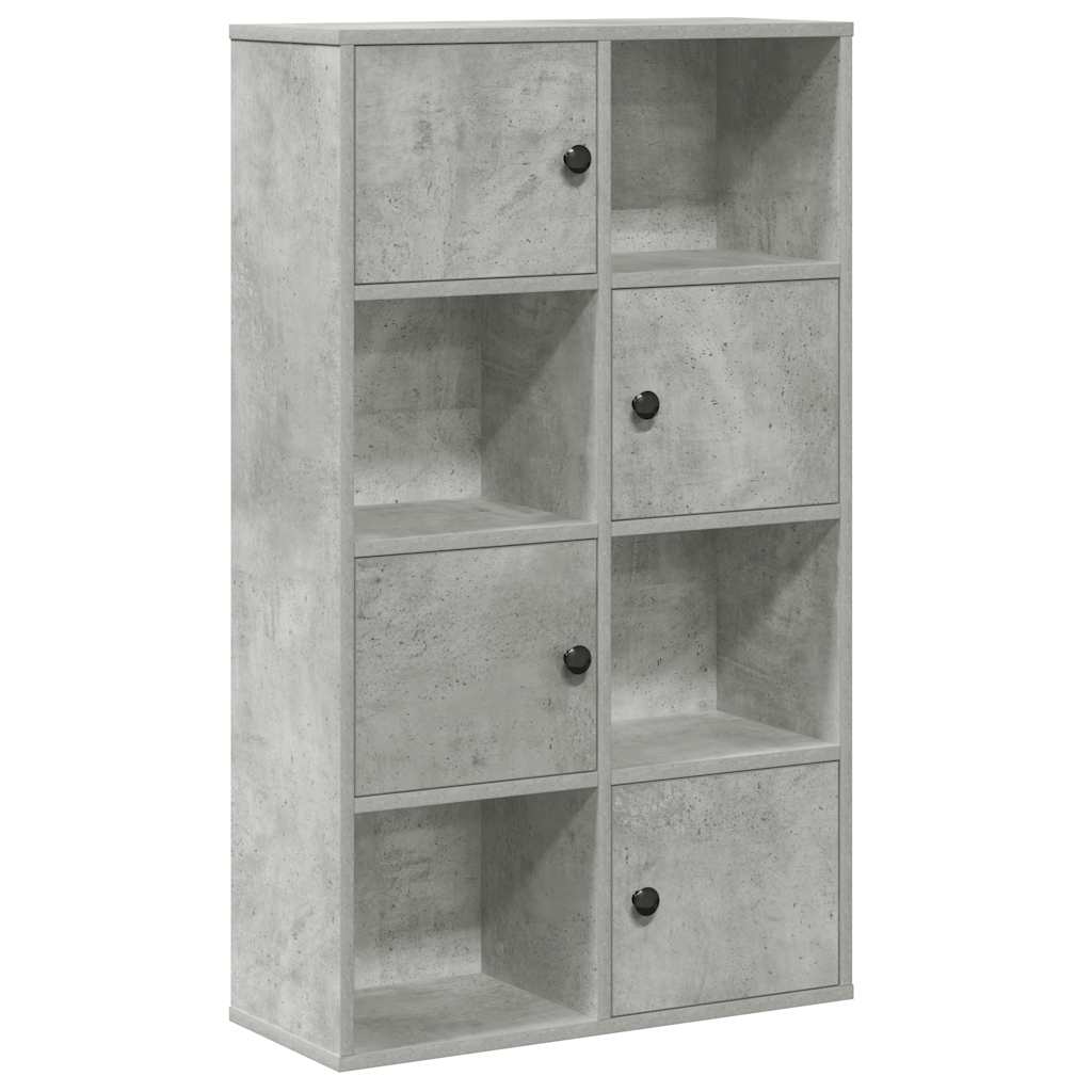 Libreria Grigio Cemento 60x24x101,5 cm in Legno Multistrato | homemem39