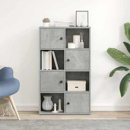 Libreria Grigio Cemento 60x24x101,5 cm in Legno Multistrato | homemem39