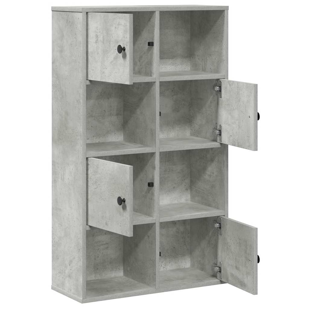 Libreria Grigio Cemento 60x24x101,5 cm in Legno Multistrato | homemem39
