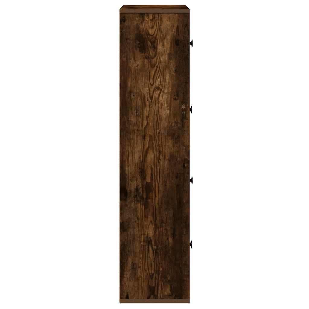 Libreria Rovere Fumo 60x24x101,5 cm in Legno Multistrato | homemem39
