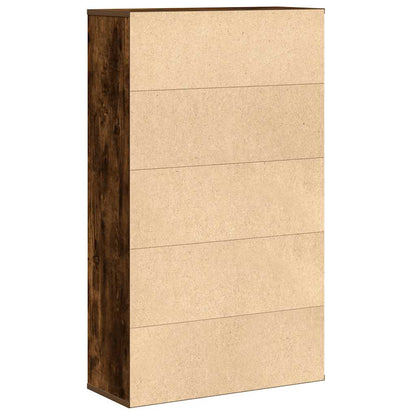 Libreria Rovere Fumo 60x24x101,5 cm in Legno Multistrato | homemem39