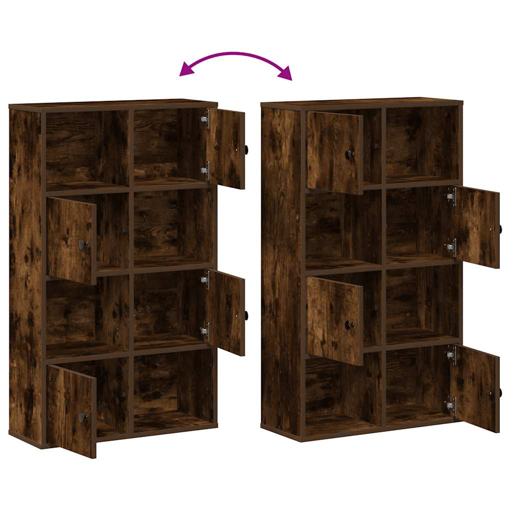 Libreria Rovere Fumo 60x24x101,5 cm in Legno Multistrato | homemem39
