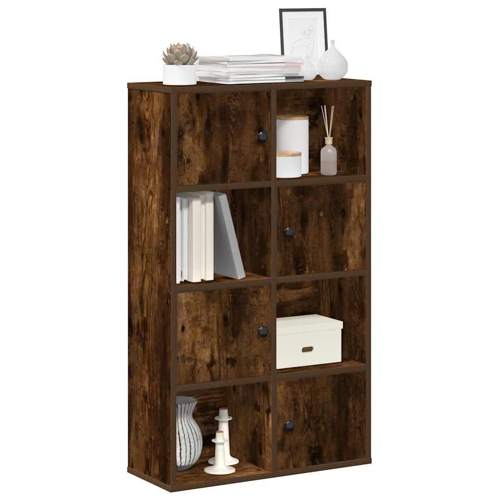 Libreria Rovere Fumo 60x24x101,5 cm in Legno Multistrato | homemem39