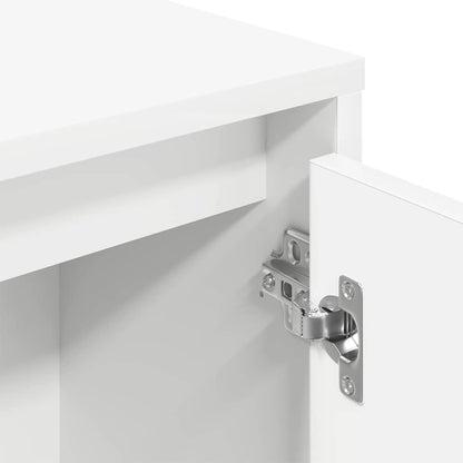 Libreria Bianca 89x24x101,5 cm in Legno Multistrato | homemem39