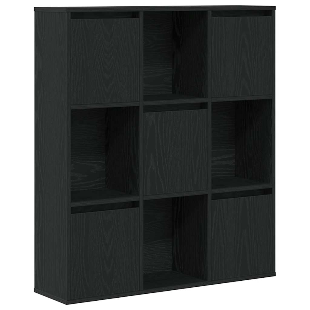 Libreria Rovere Nero 89x24x101,5 cm in Legno Multistrato | homemem39
