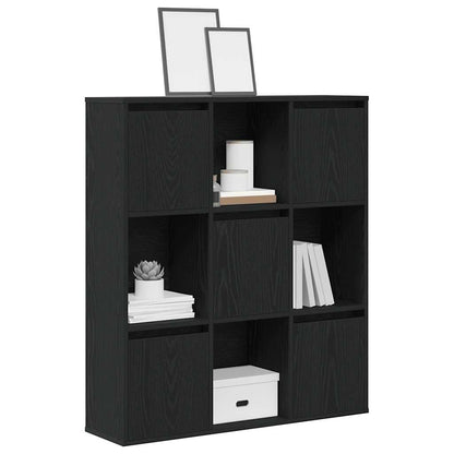 Libreria Rovere Nero 89x24x101,5 cm in Legno Multistrato | homemem39