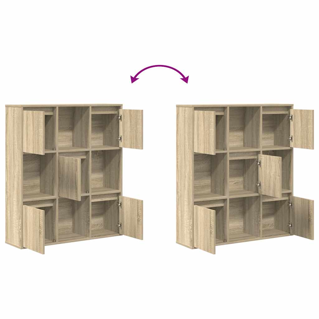 Libreria Rovere Sonoma 89x24x101,5 cm in Legno Multistrato | homemem39