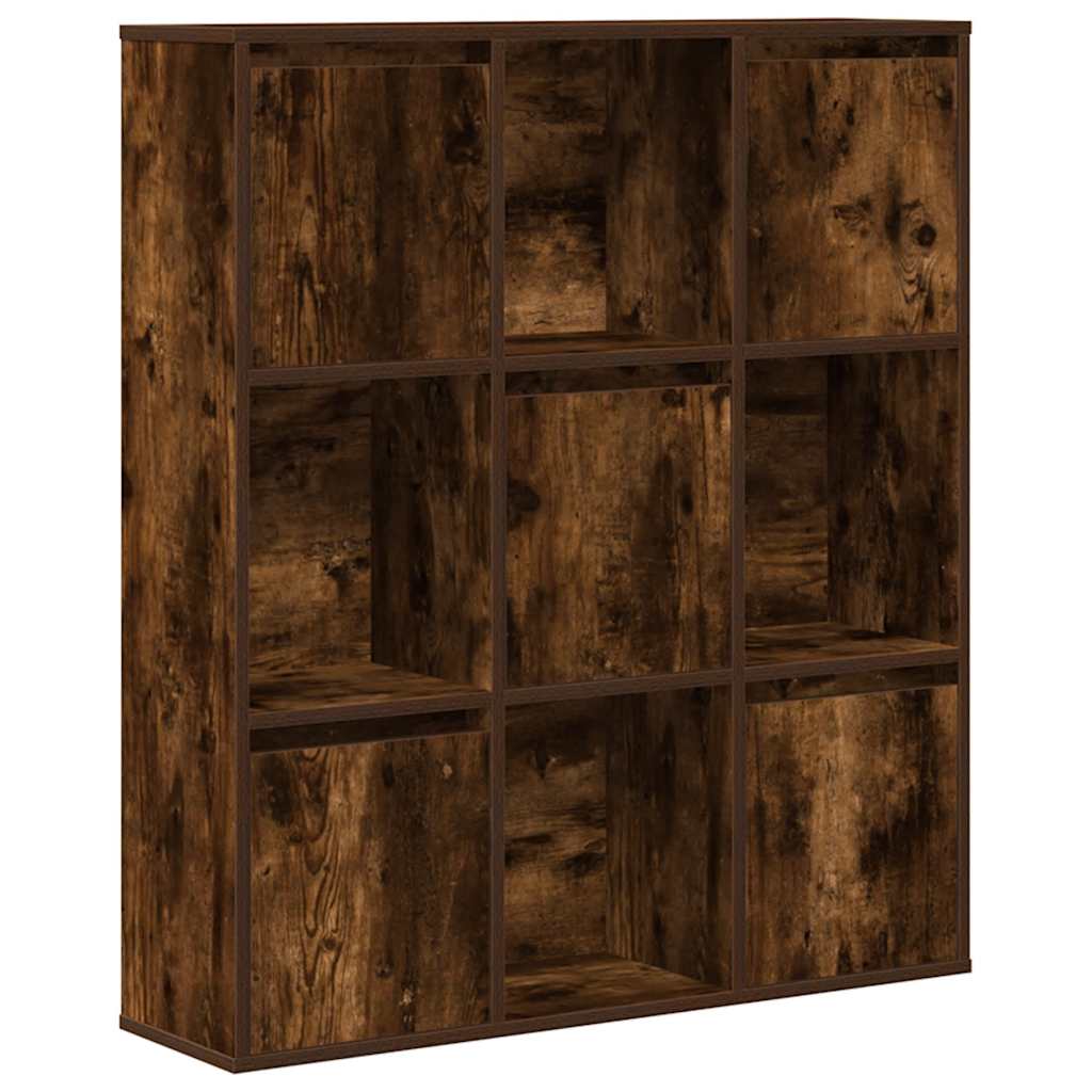 Libreria Rovere Fumo 89x24x101,5 cm in Legno Multistrato | homemem39