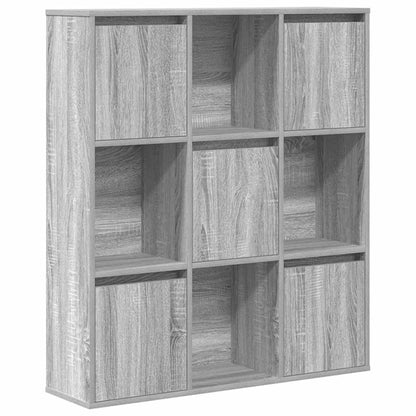 Libreria Grigio Sonoma 89x24x101,5 cm in Legno Multistrato | homemem39