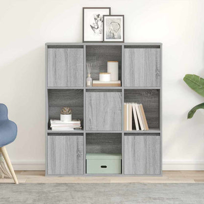 Libreria Grigio Sonoma 89x24x101,5 cm in Legno Multistrato | homemem39
