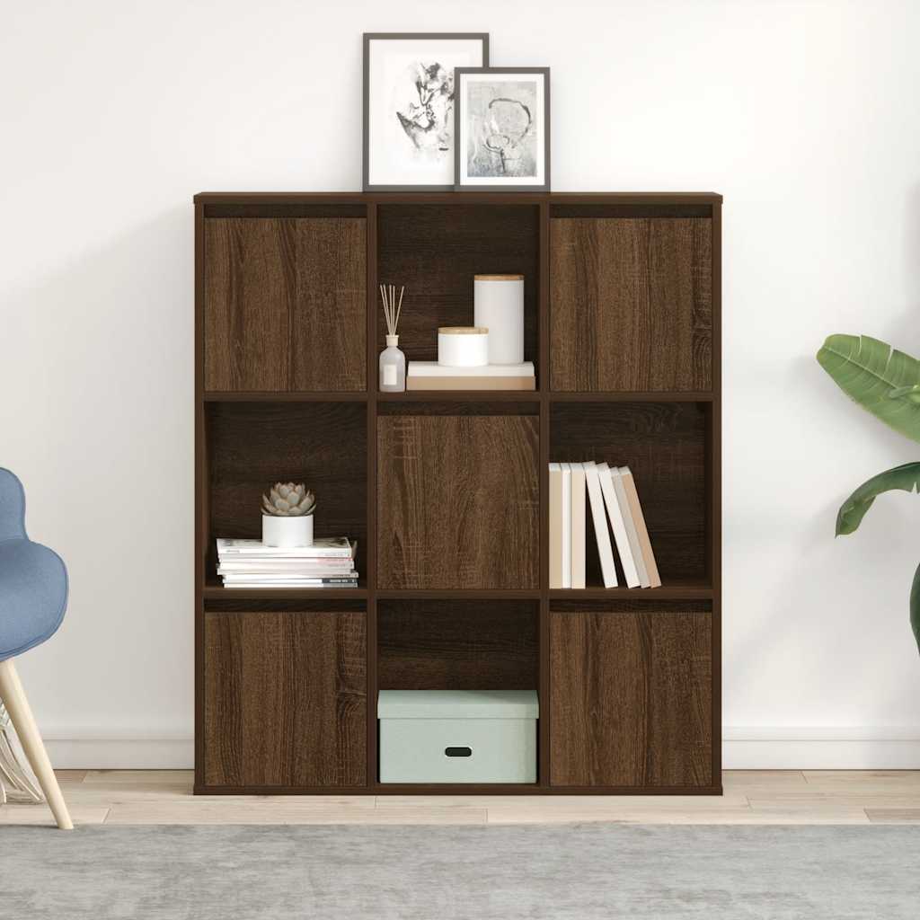 Libreria Rovere Marrone 89x24x101,5 cm in Legno Multistrato | homemem39